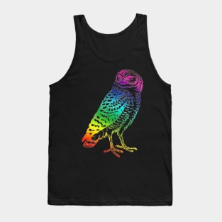 Owl Rainbow Tank Top